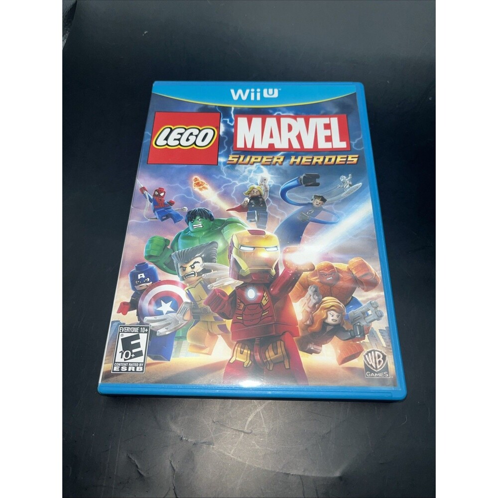LEGO Marvel Super Heroes Nintendo Wii U Complete Case & Disc NO MANUAL
